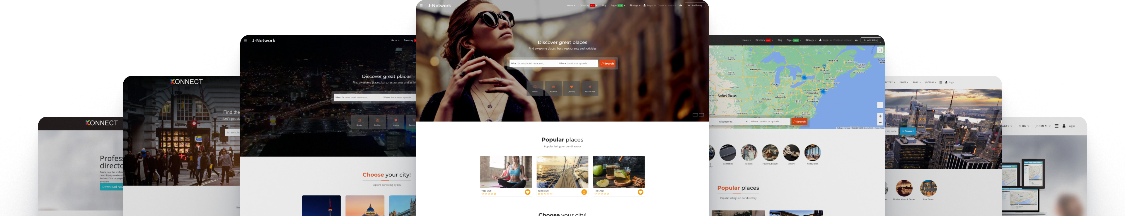 J-Network, the new Joomla template for directory websites